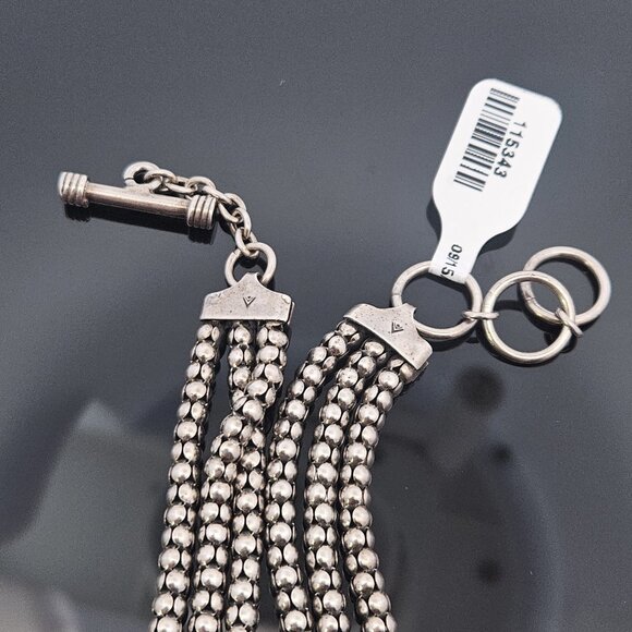 Silpada 925 Sterling Silver Multi Strand Popcorn Ball Necklace 16 Inches - Picture 8 of 8